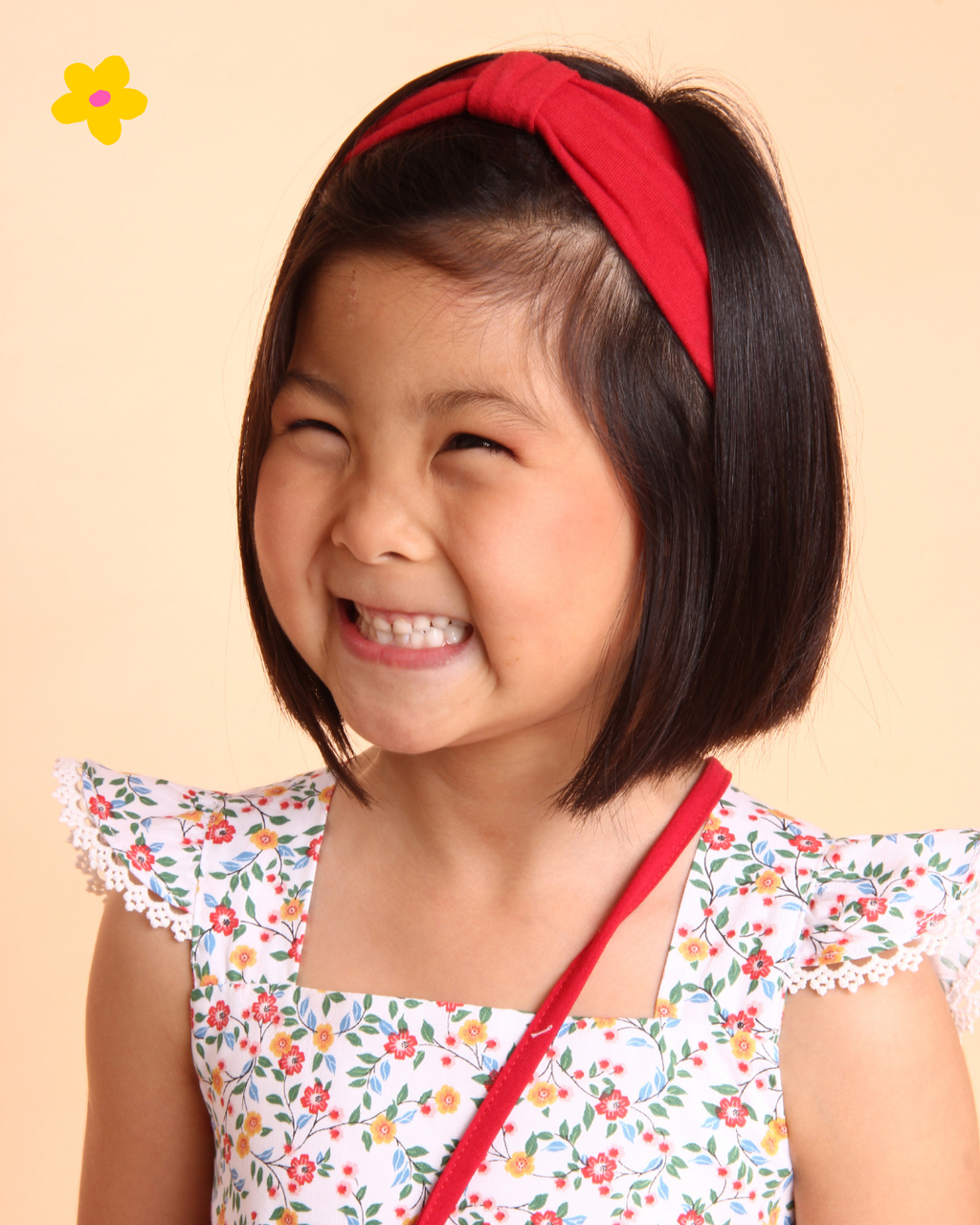 VESTIDO EVELYN FLORZINHA VERMELHO