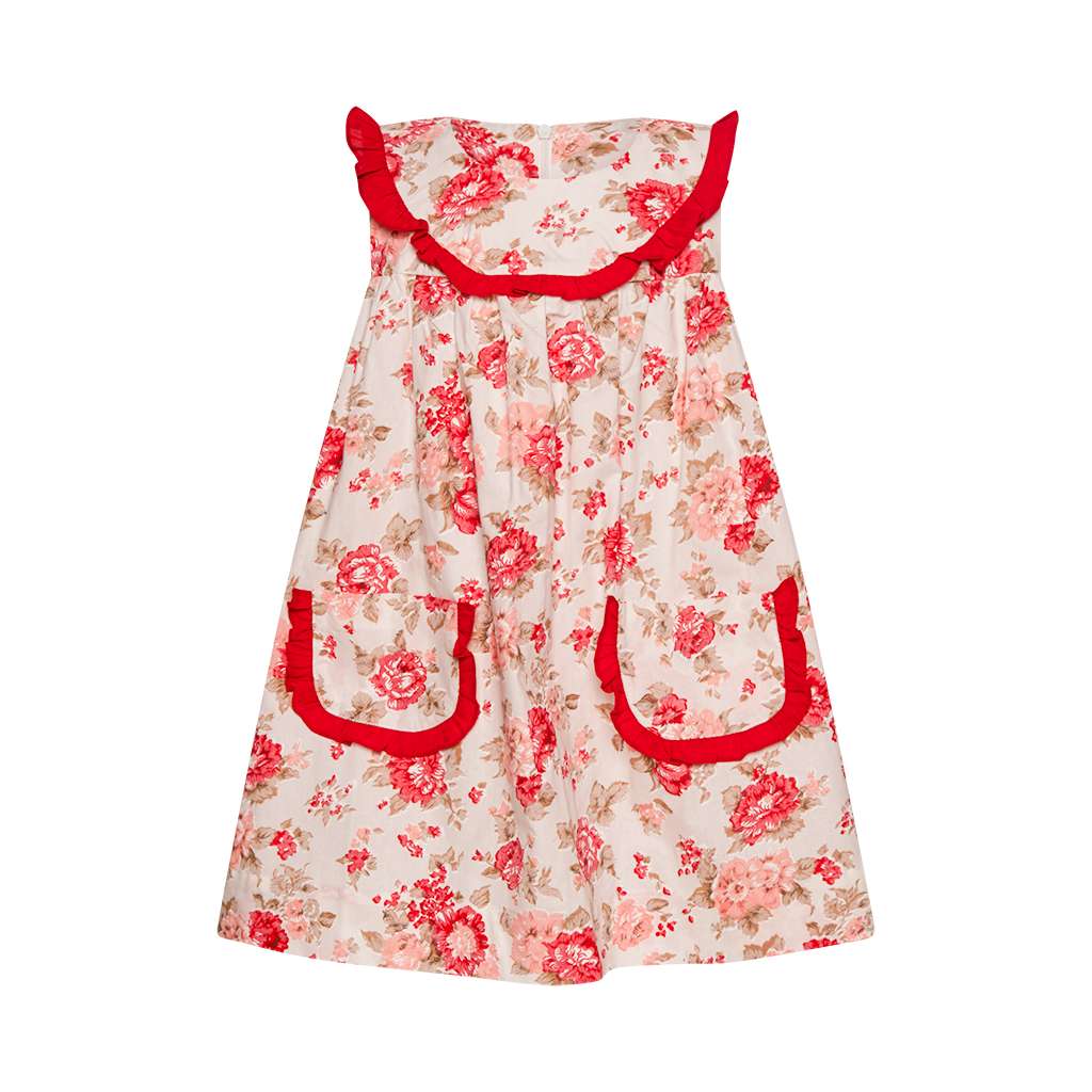 VESTIDO ISABELA FLOR VERMELHO