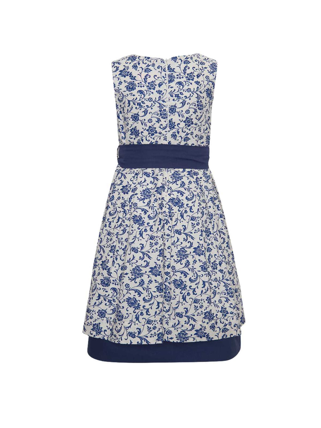 VESTIDO MARJORIE FOLHAS MARINHO