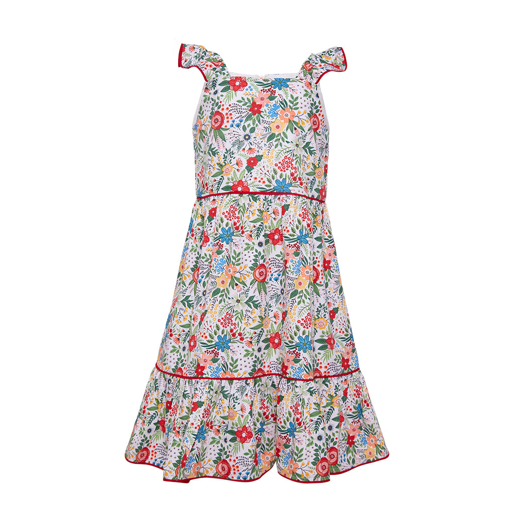 VESTIDO MAITÊ JARDIM VERMELHO