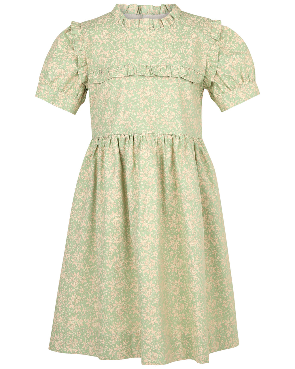 VESTIDO ALANA FLOR VERDE