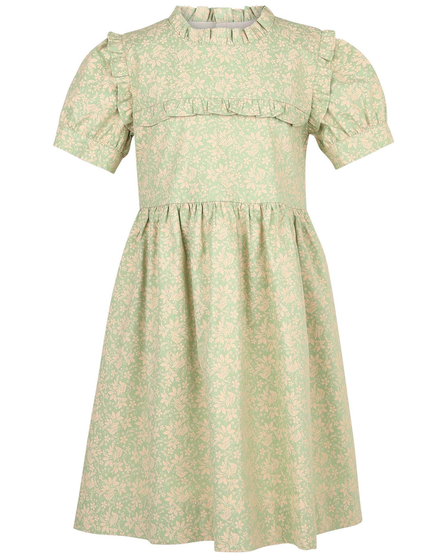 VESTIDO ALANA FLOR VERDE