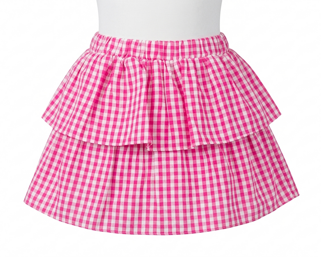 SHORTS SAIA XADREZ PINK