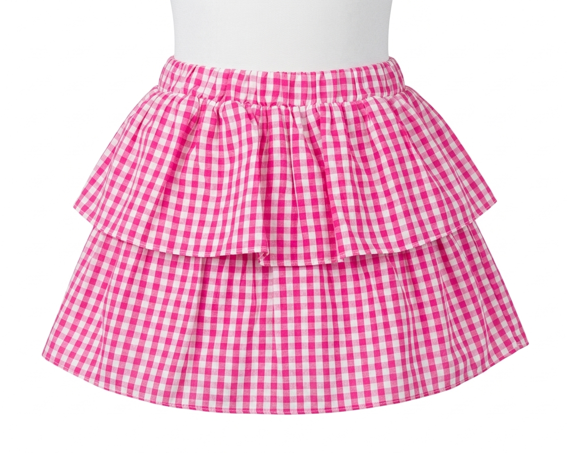 SHORTS SAIA XADREZ PINK