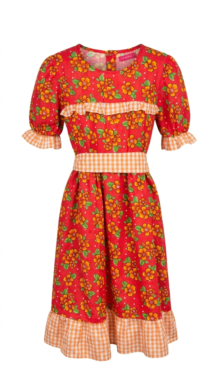 VESTIDO CHIQUINHA CHITA VERMELHO