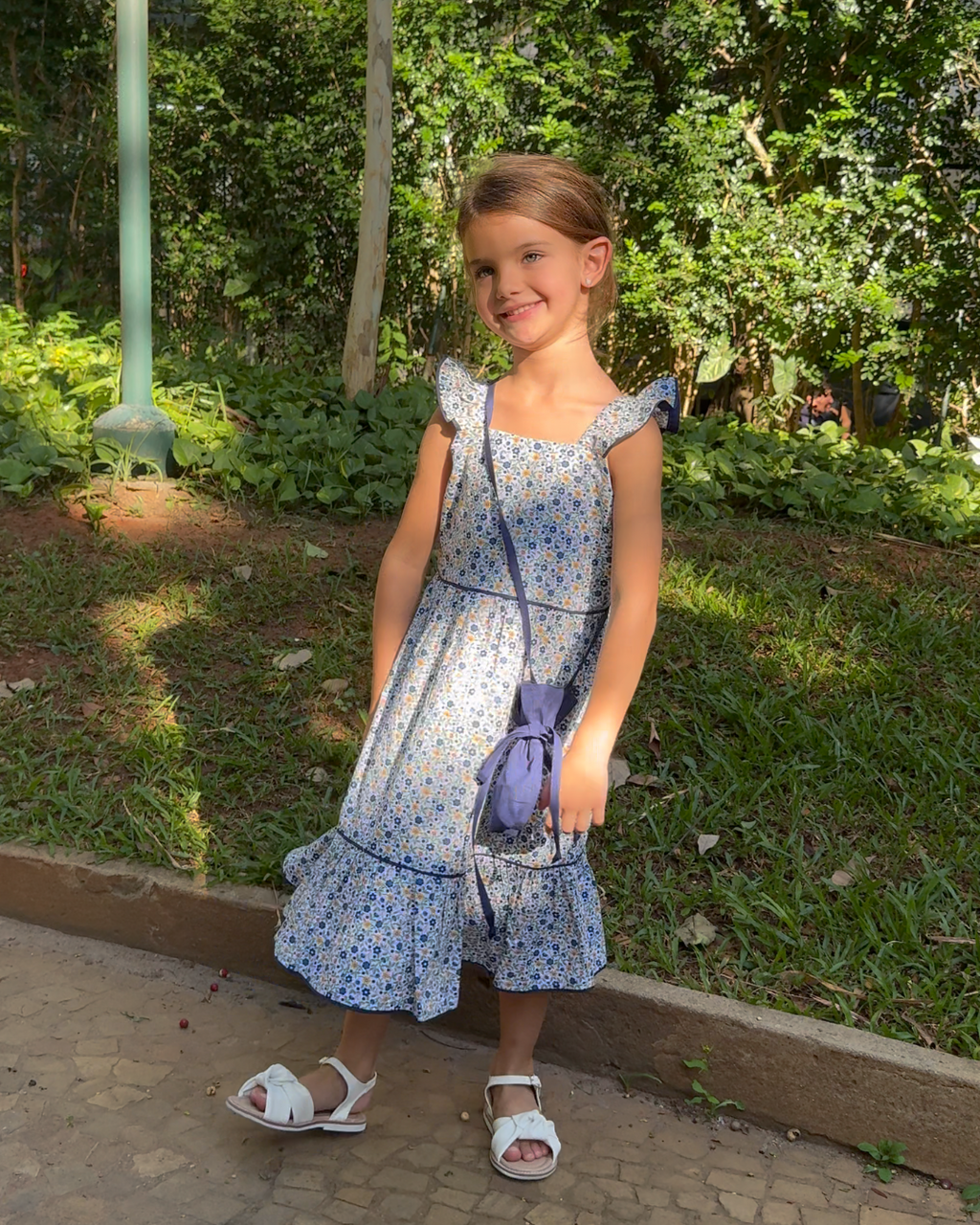 VESTIDO MAITÊ FLOR MARINHO