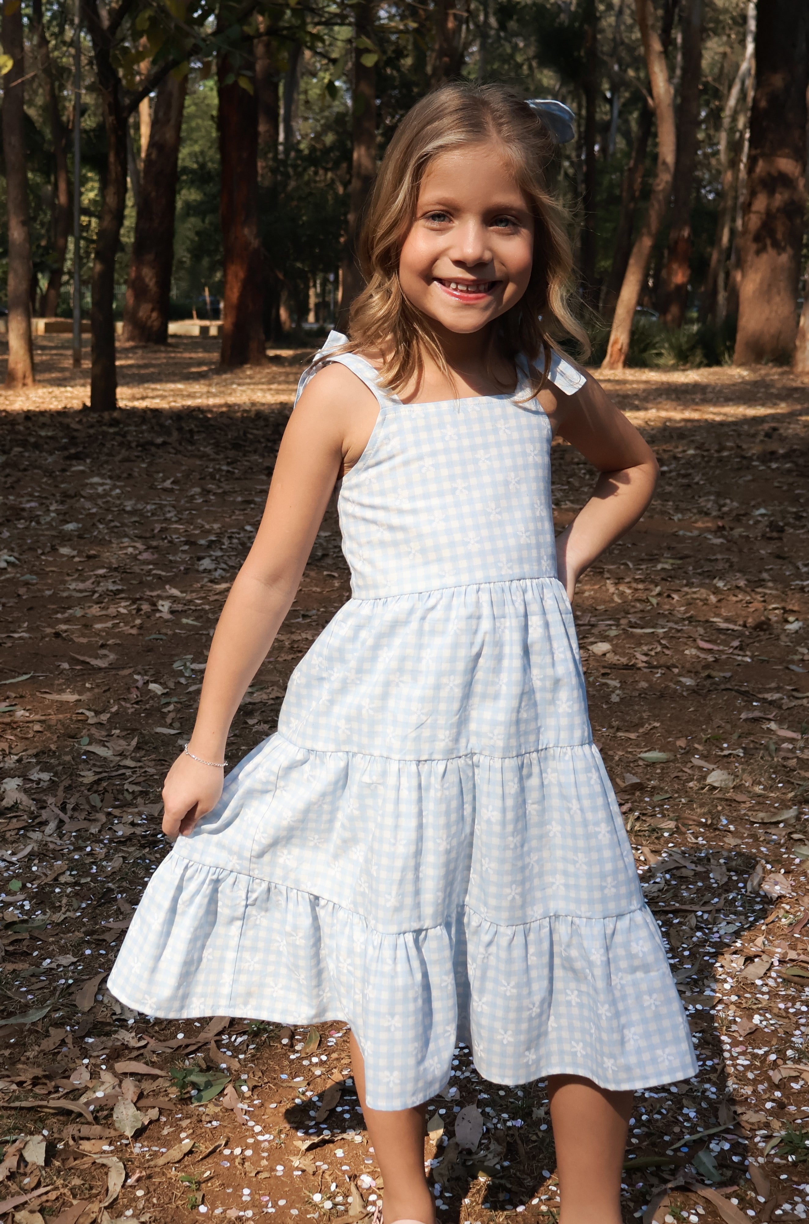 VESTIDO MARIA XADREZ AZUL
