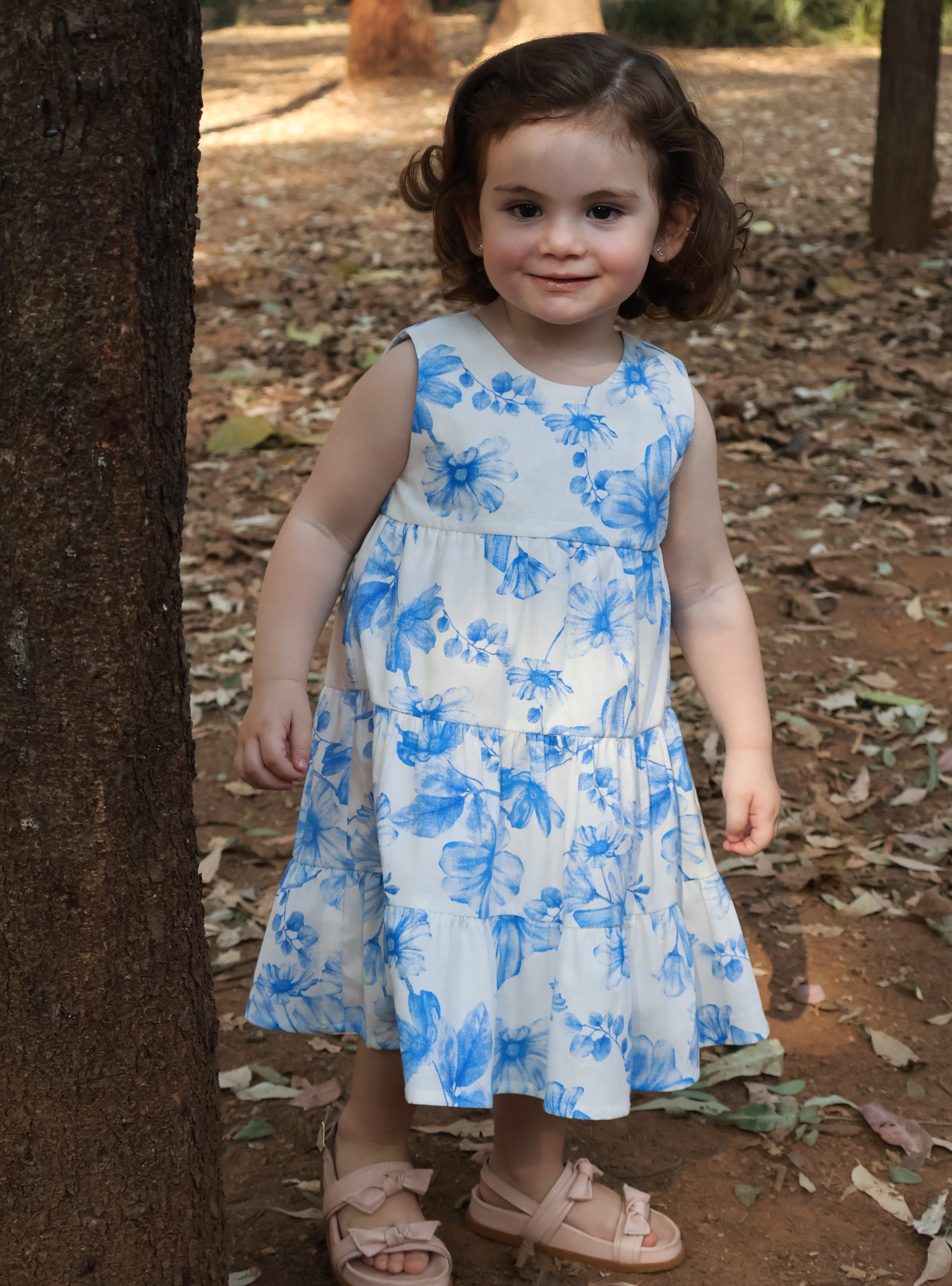 VESTIDO OLIVIA FLOR AZUL