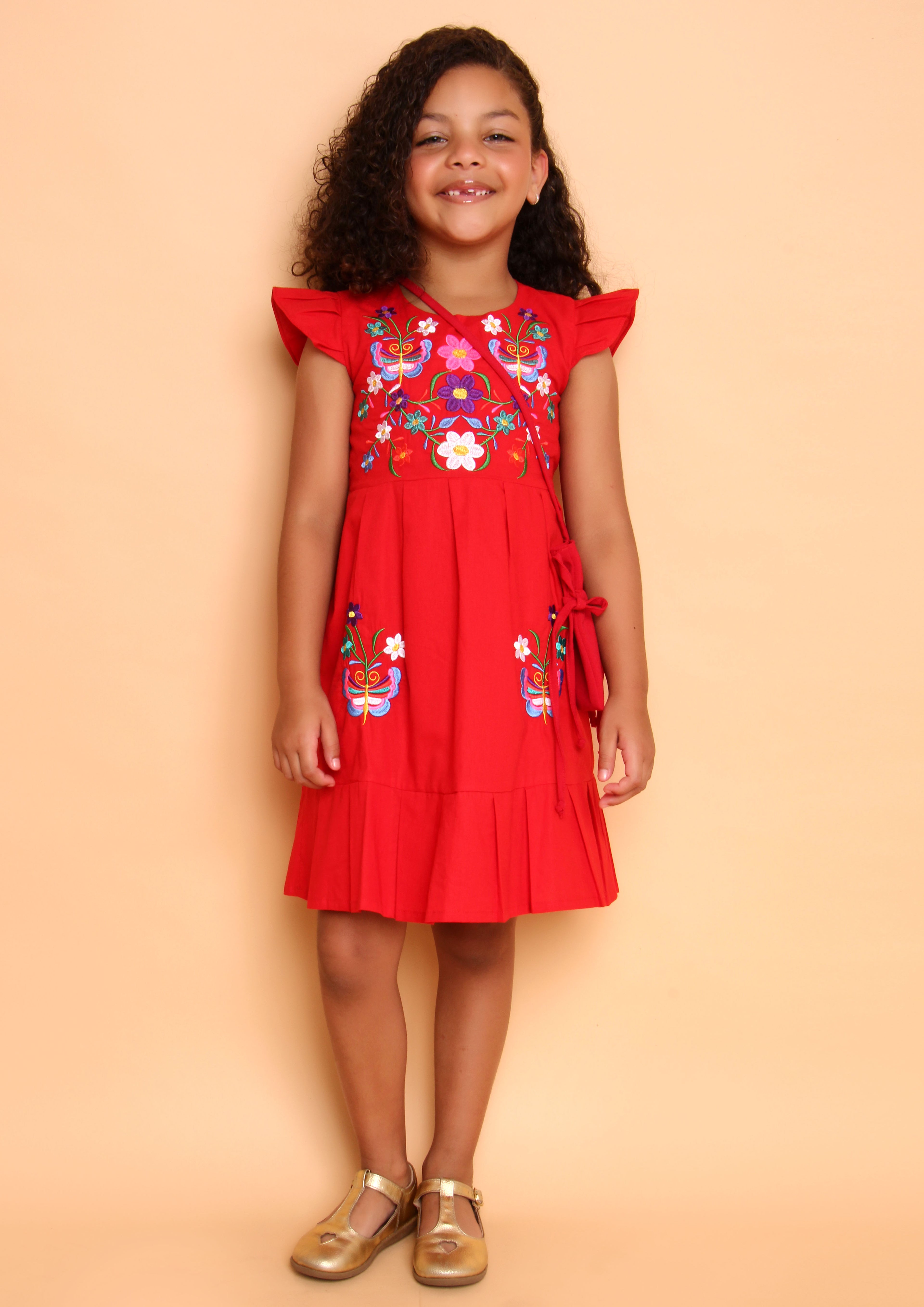 VESTIDO BETINA BORDADO VERMELHO