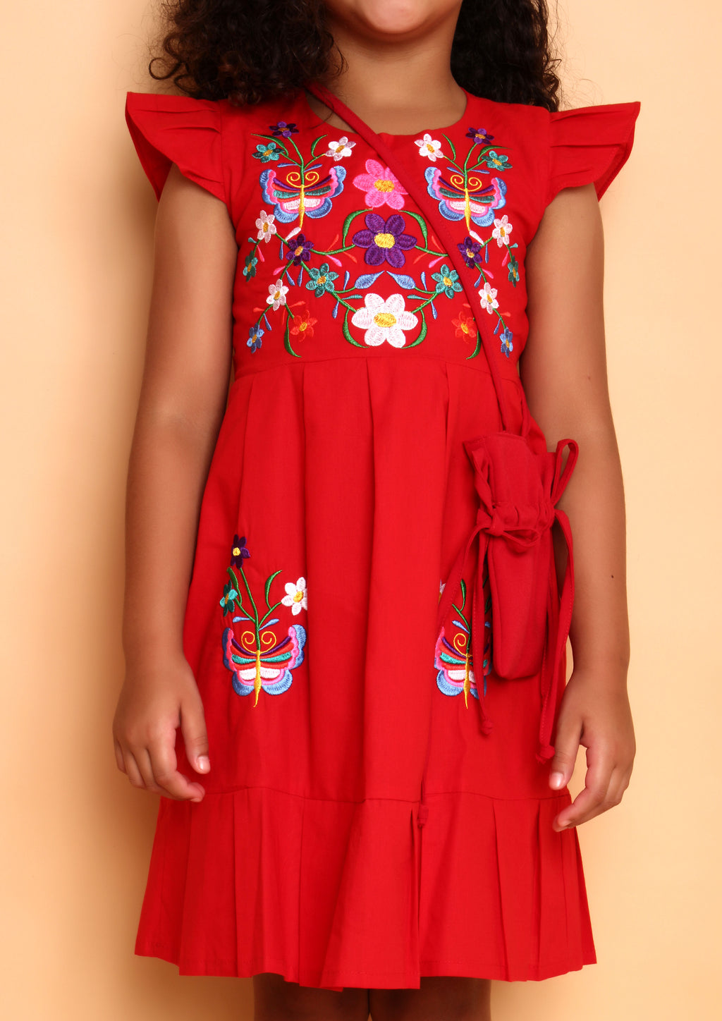 VESTIDO BETINA BORDADO VERMELHO