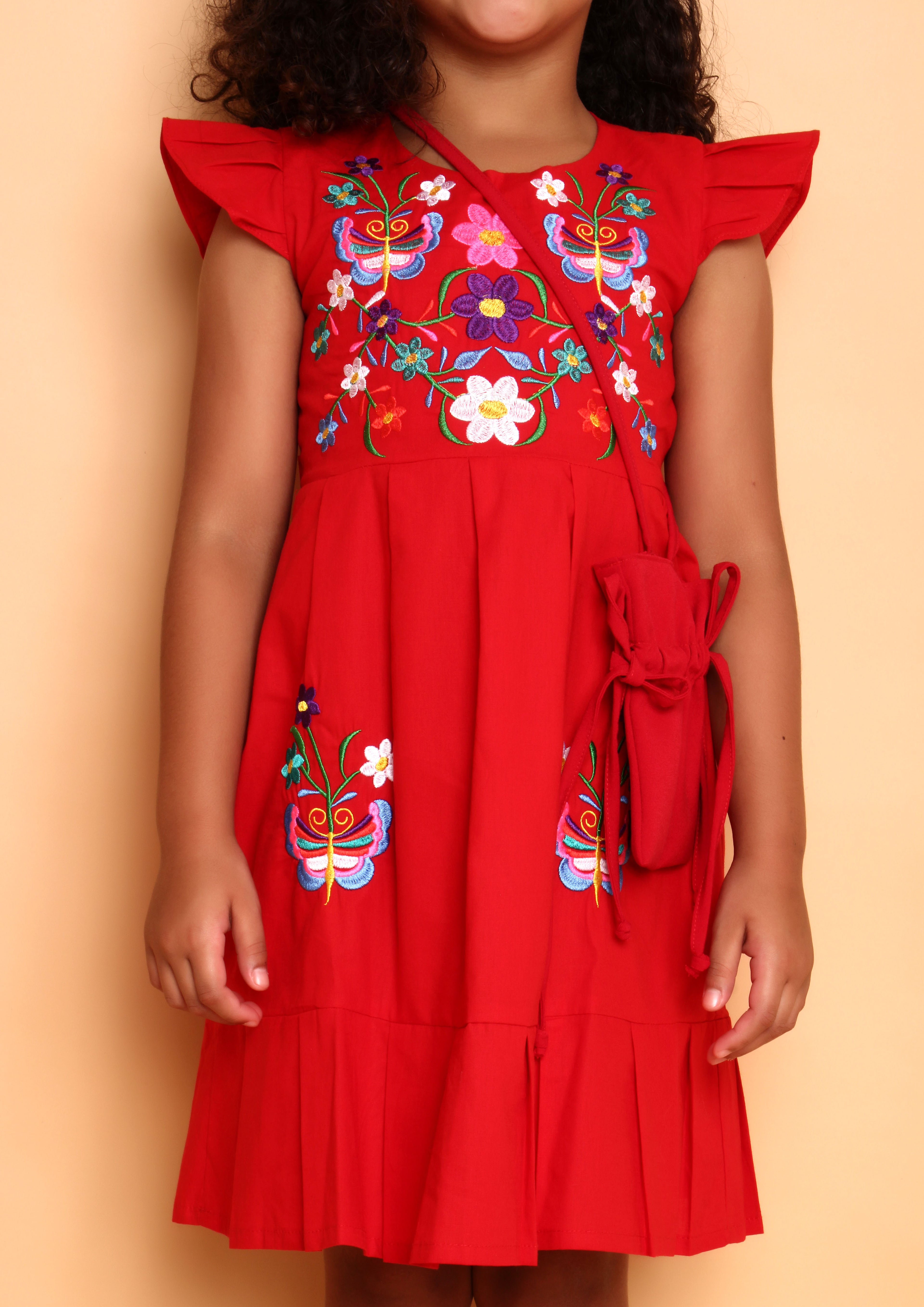 VESTIDO BETINA BORDADO VERMELHO