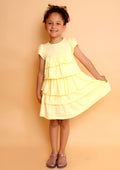 VESTIDO LUIZA BABADINHO AMARELO