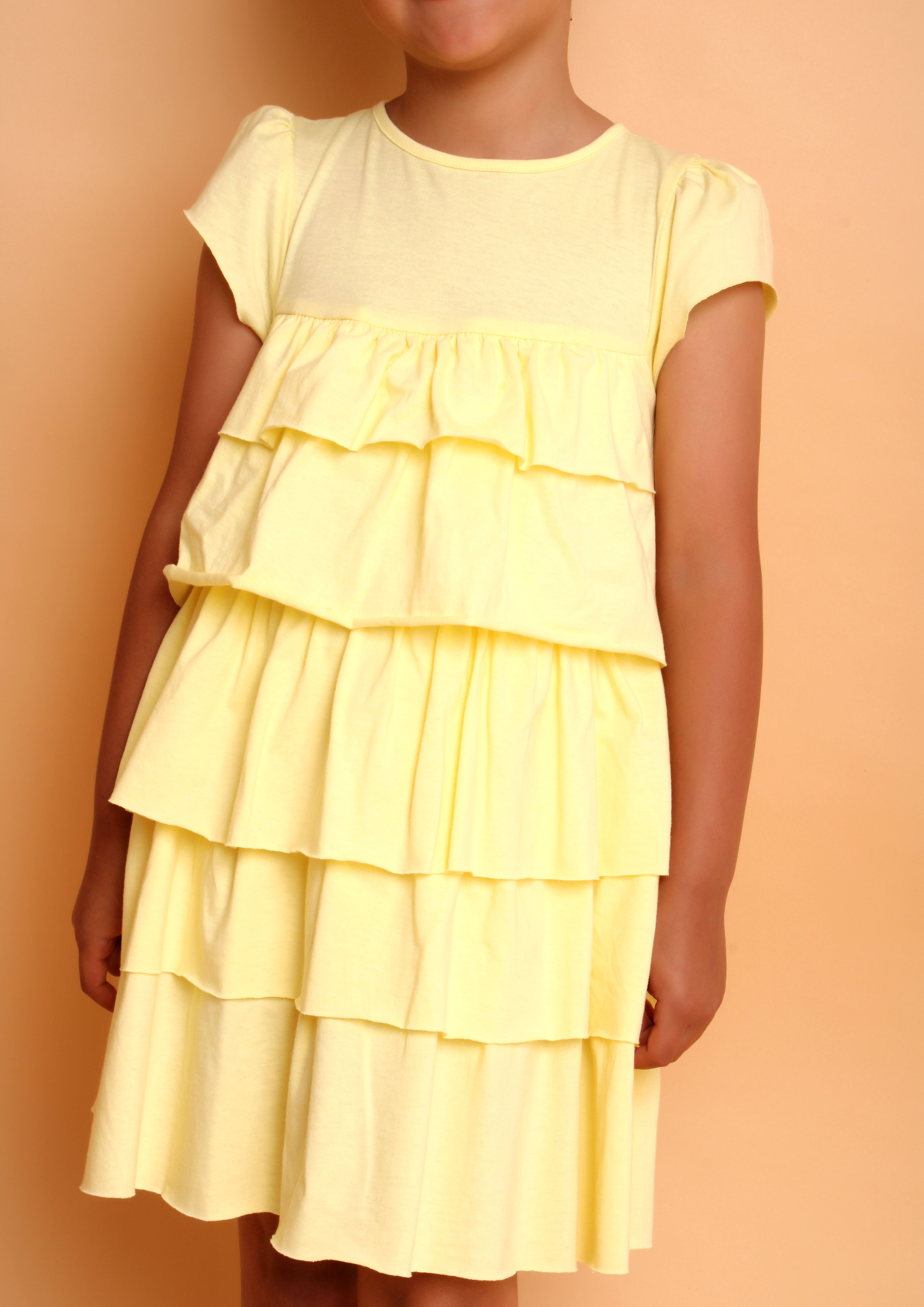 VESTIDO LUIZA BABADINHO AMARELO