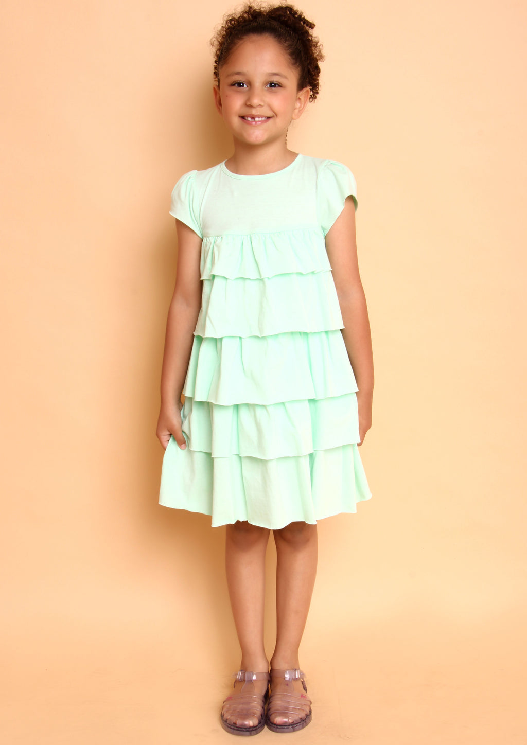 VESTIDO LUIZA BABADINHO VERDE