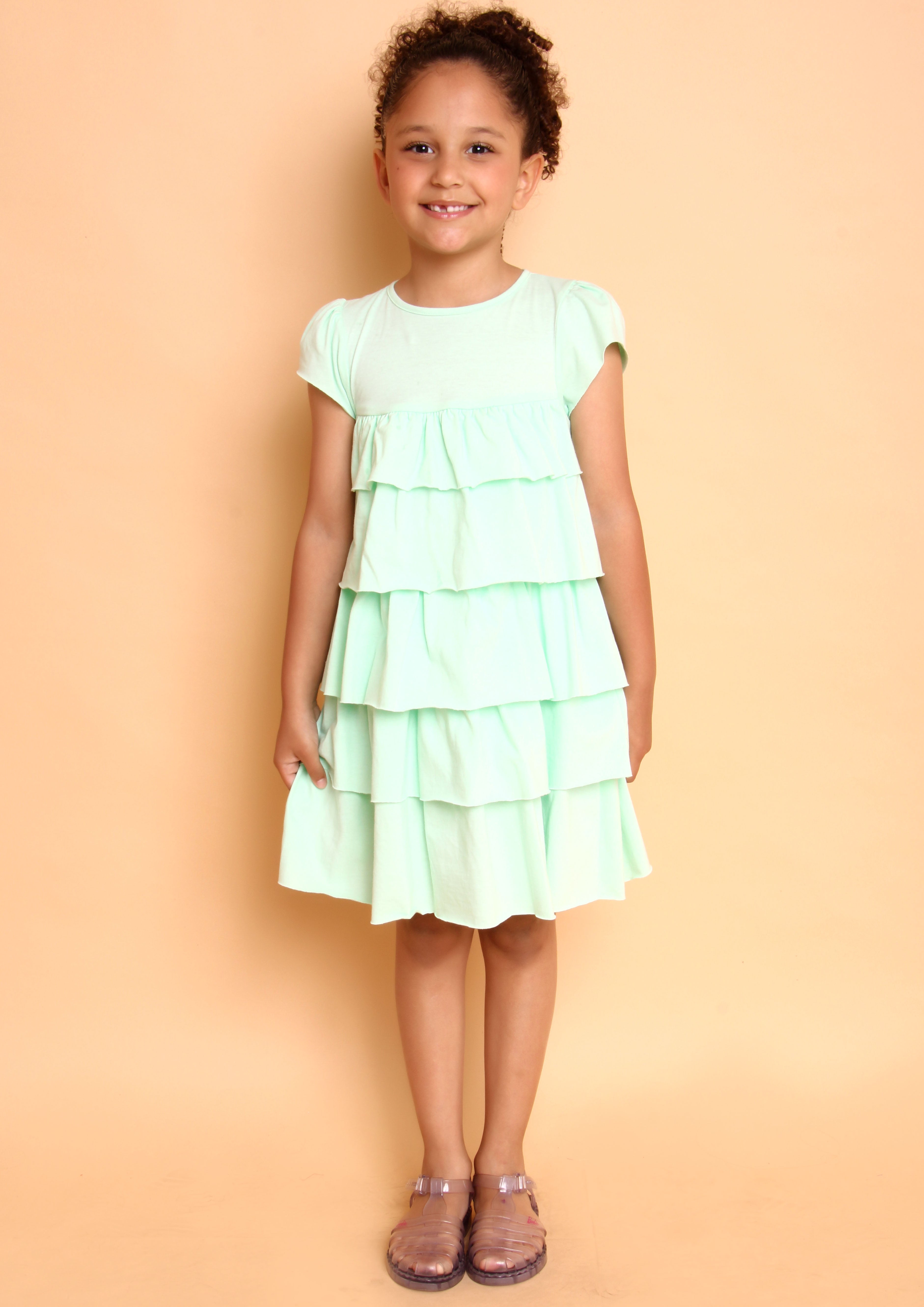 VESTIDO LUIZA BABADINHO VERDE