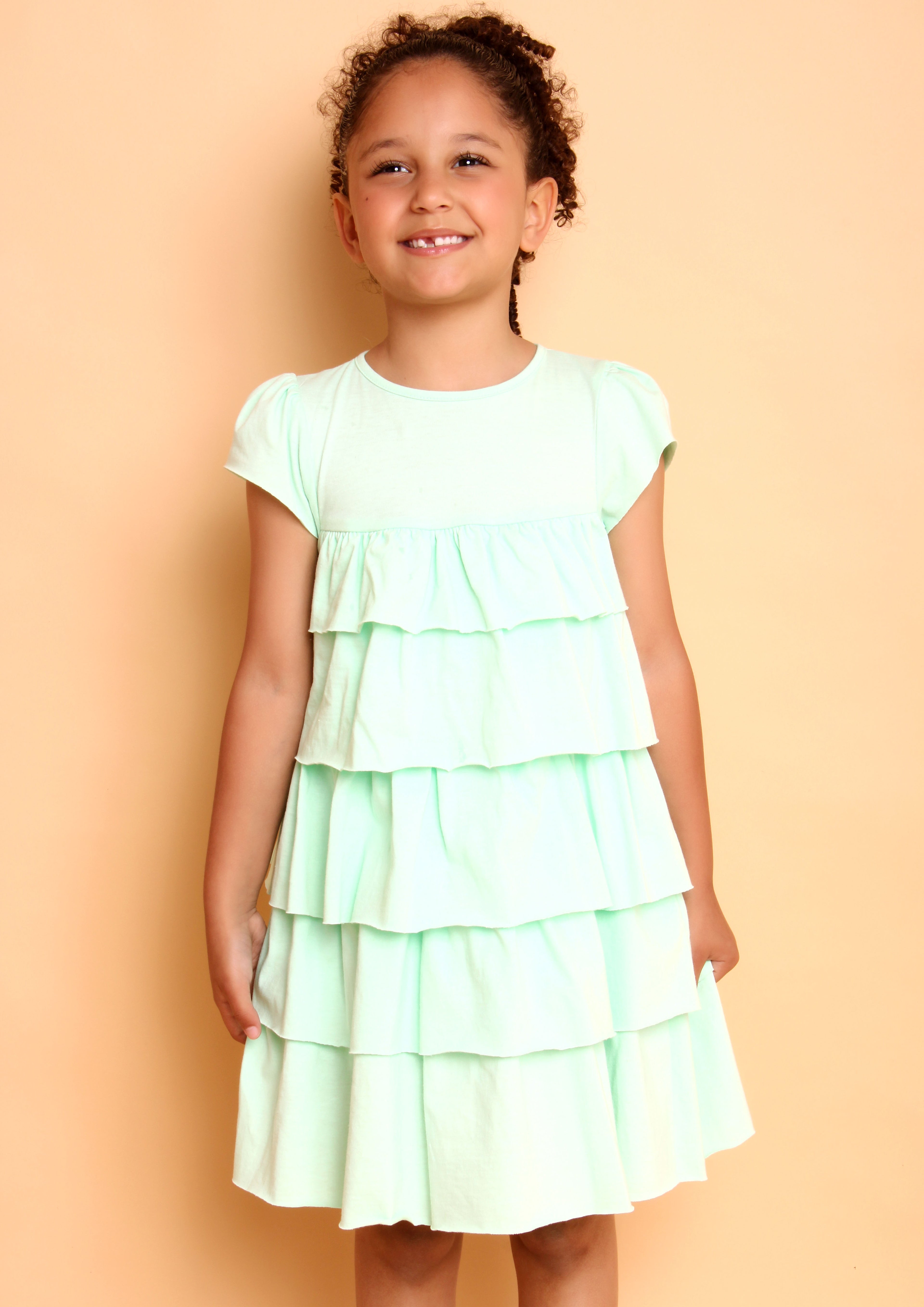 VESTIDO LUIZA BABADINHO VERDE