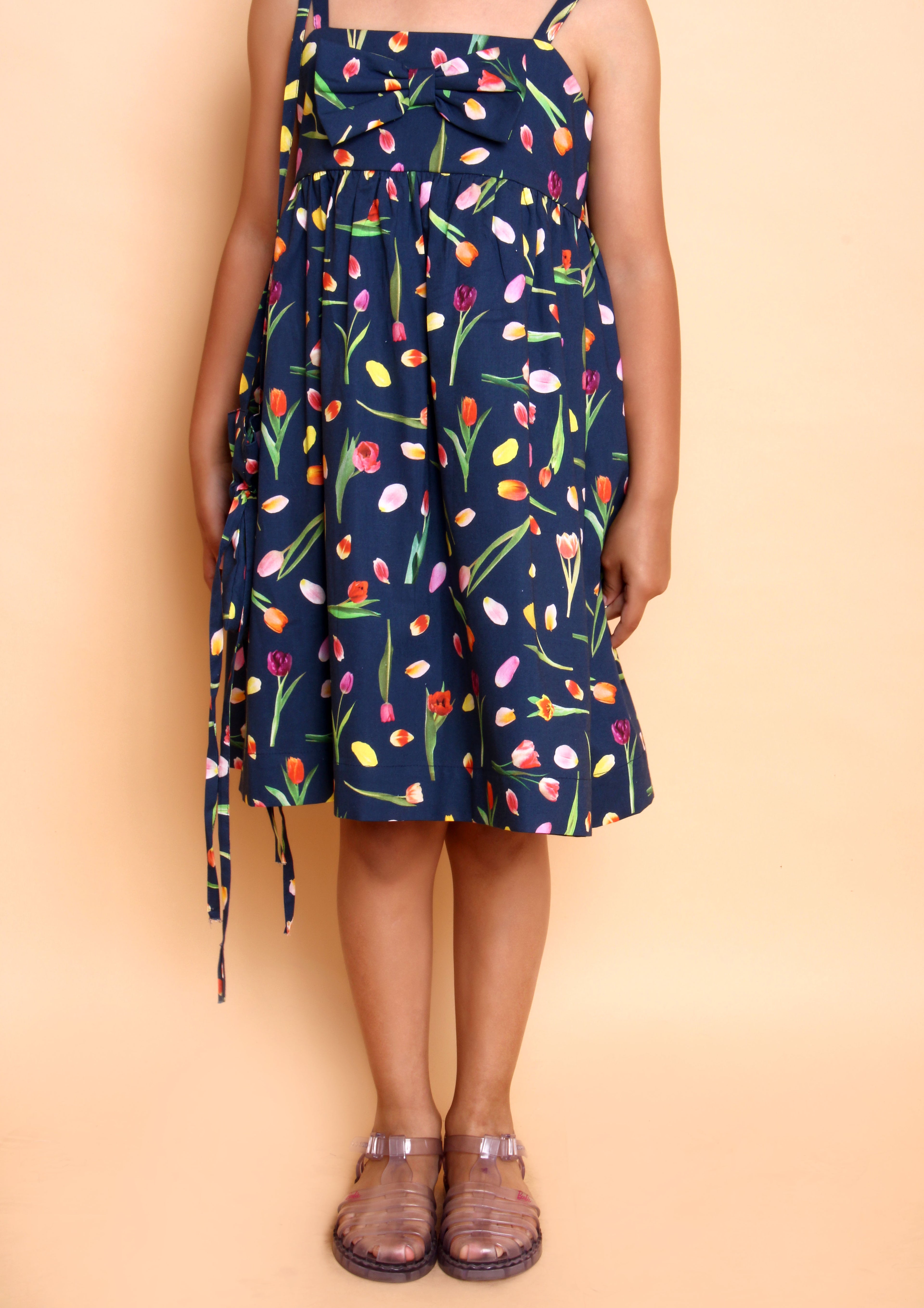 VESTIDO ANGELICA TULIPA MARINHO