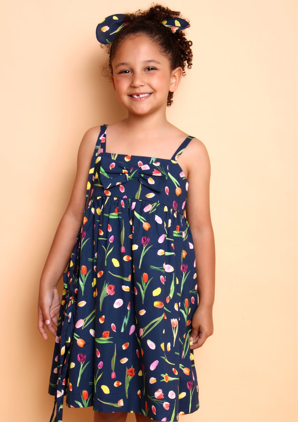 VESTIDO ANGELICA TULIPA MARINHO