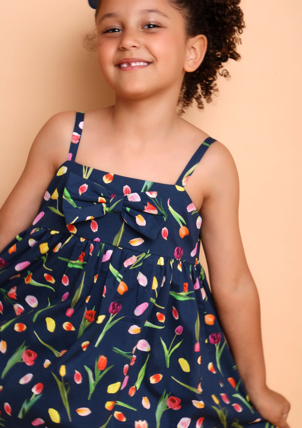 VESTIDO ANGELICA TULIPA MARINHO