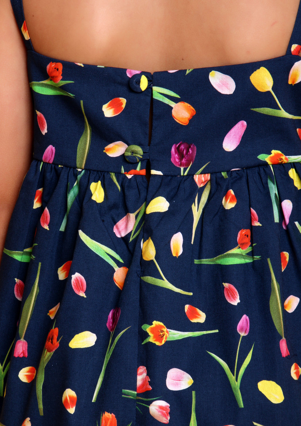 VESTIDO ANGELICA TULIPA MARINHO