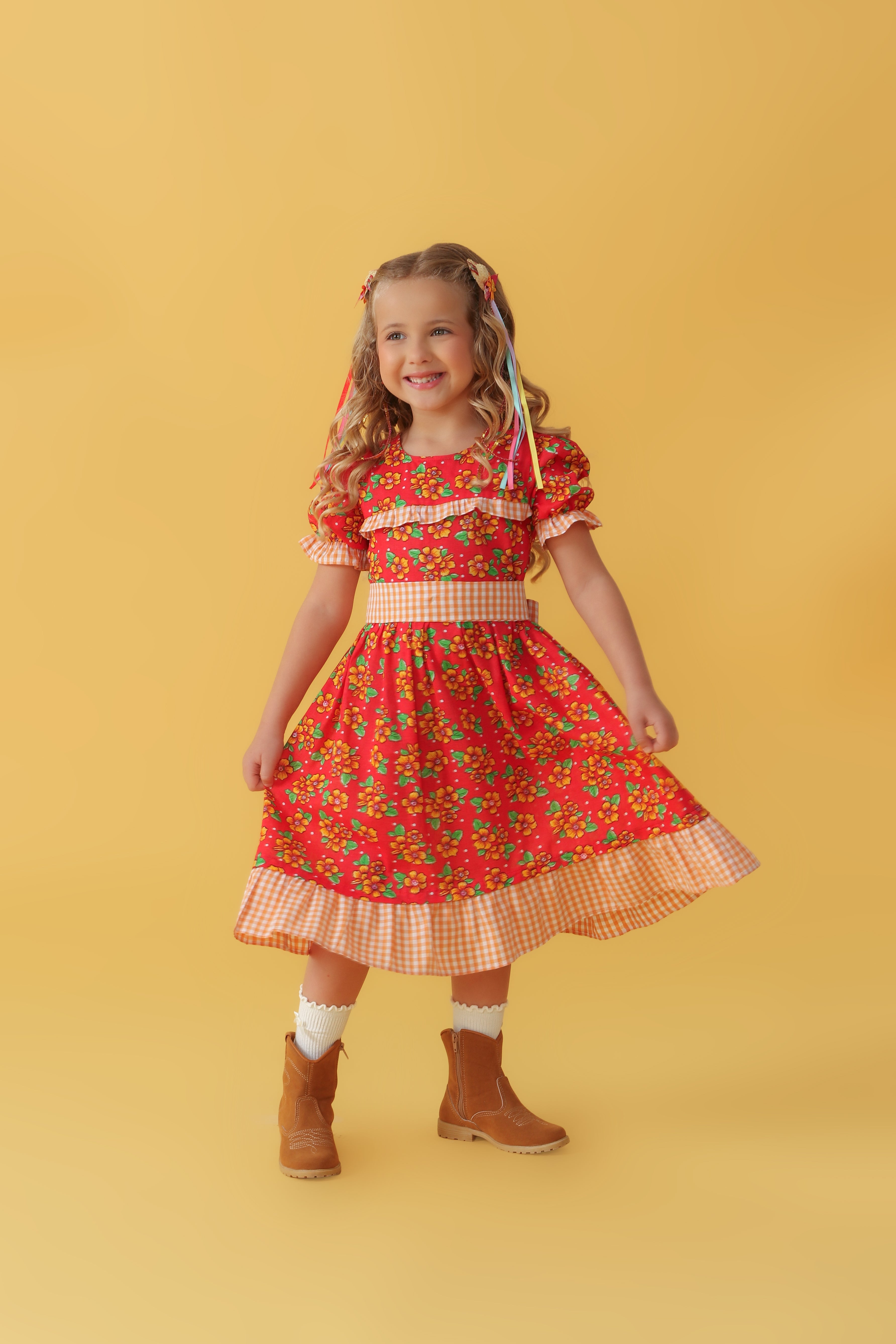 VESTIDO CHIQUINHA CHITA VERMELHO
