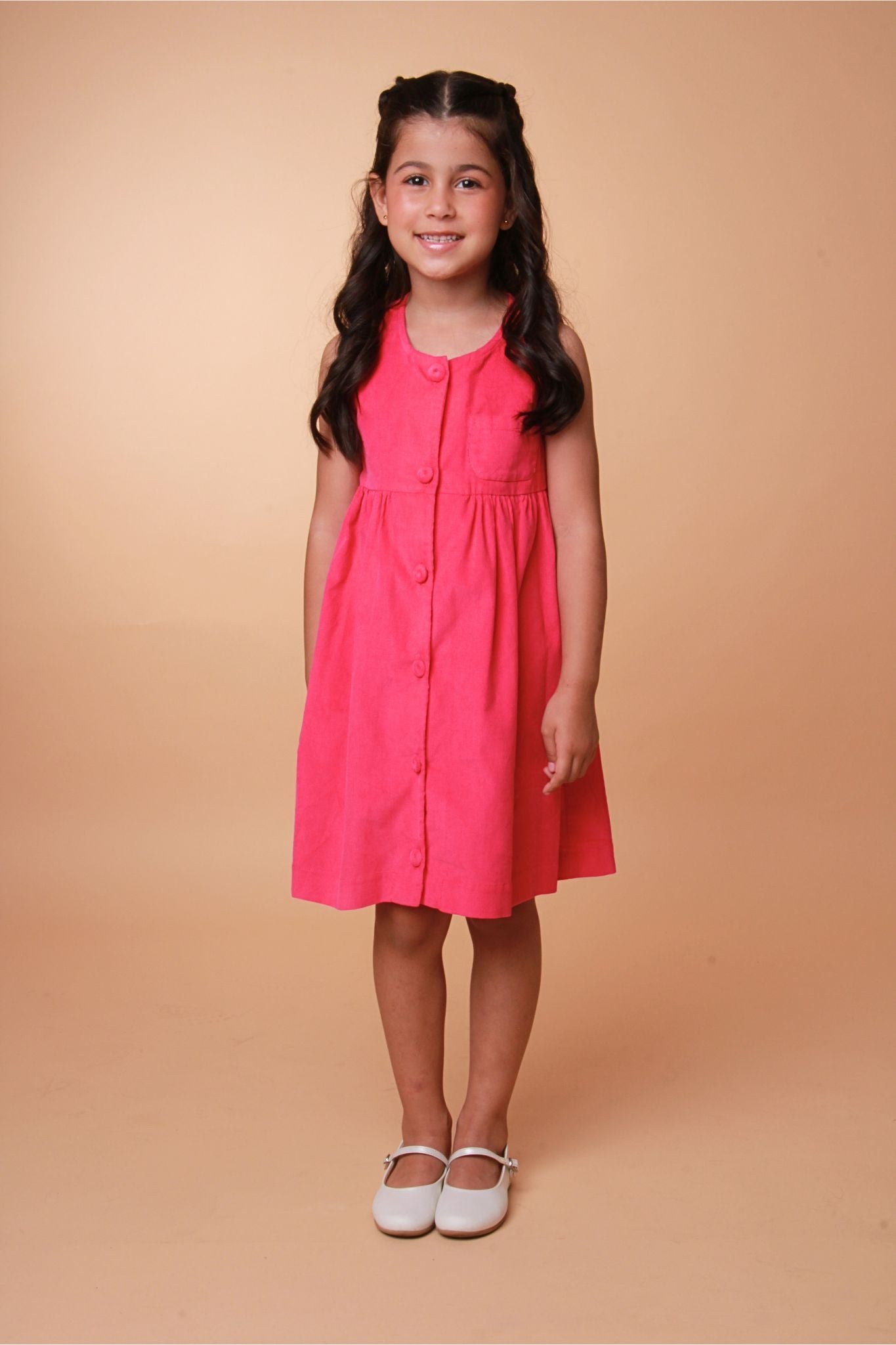 VESTIDO DOROTHY VELUDO PINK