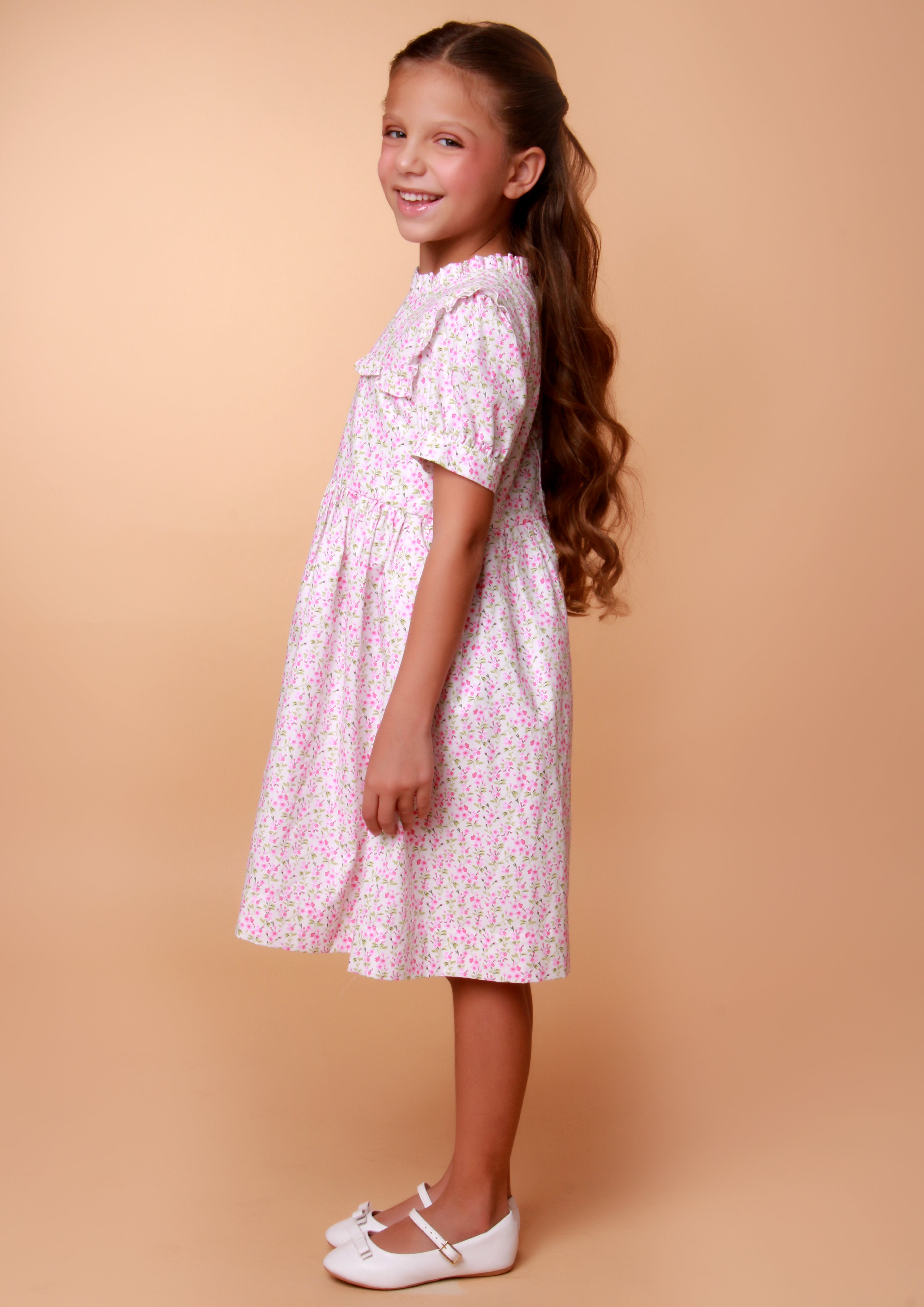 VESTIDO ALANA FLORZINHA PINK