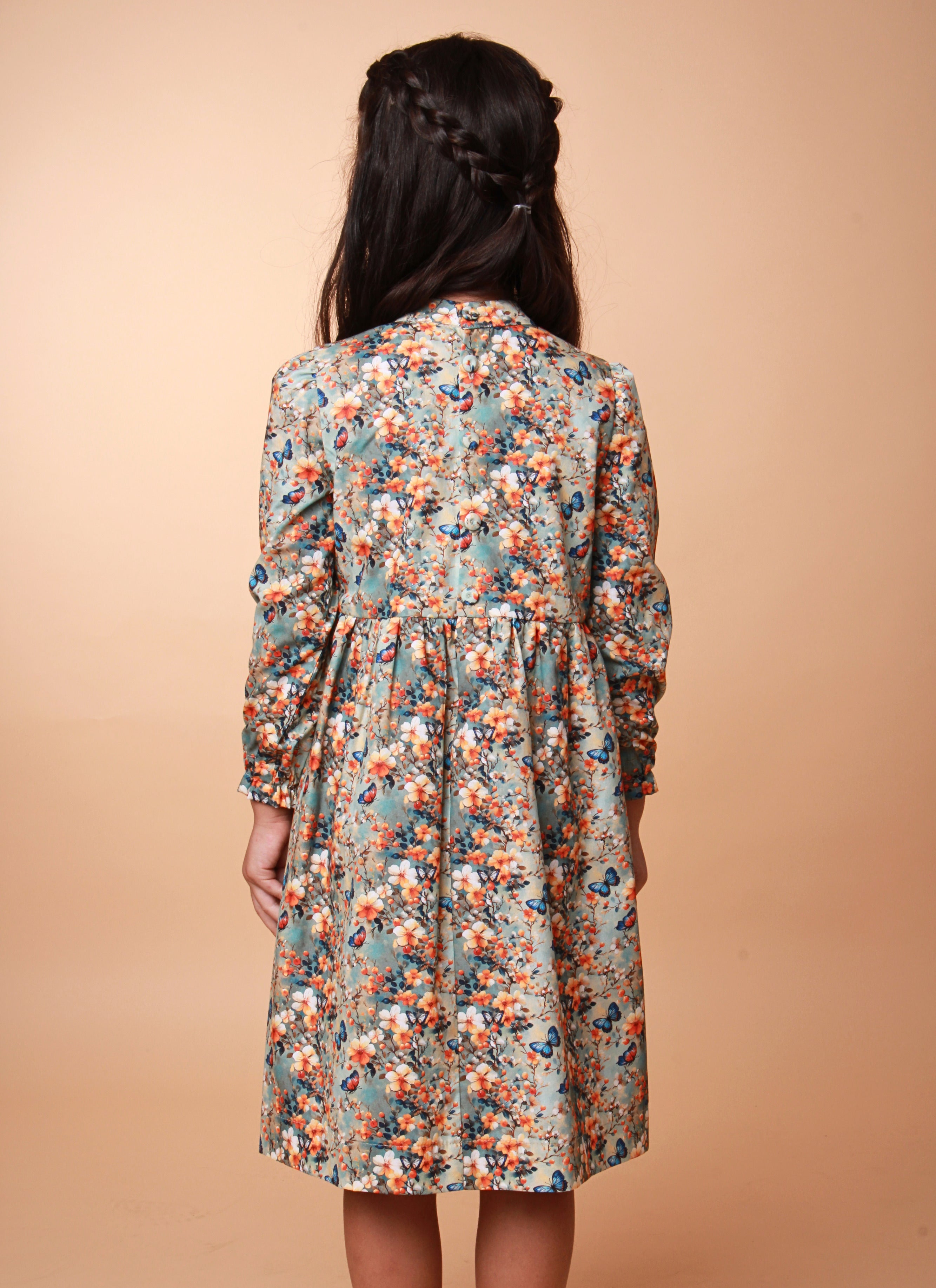 VESTIDO SIENNA BORBOLETA LARANJA