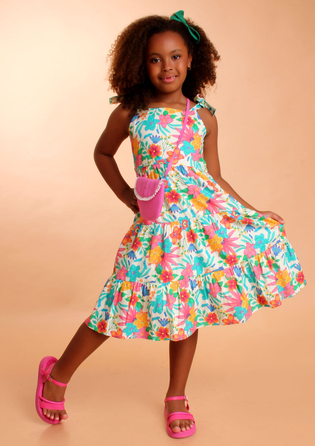 VESTIDO MARIA FLORIDO PINK