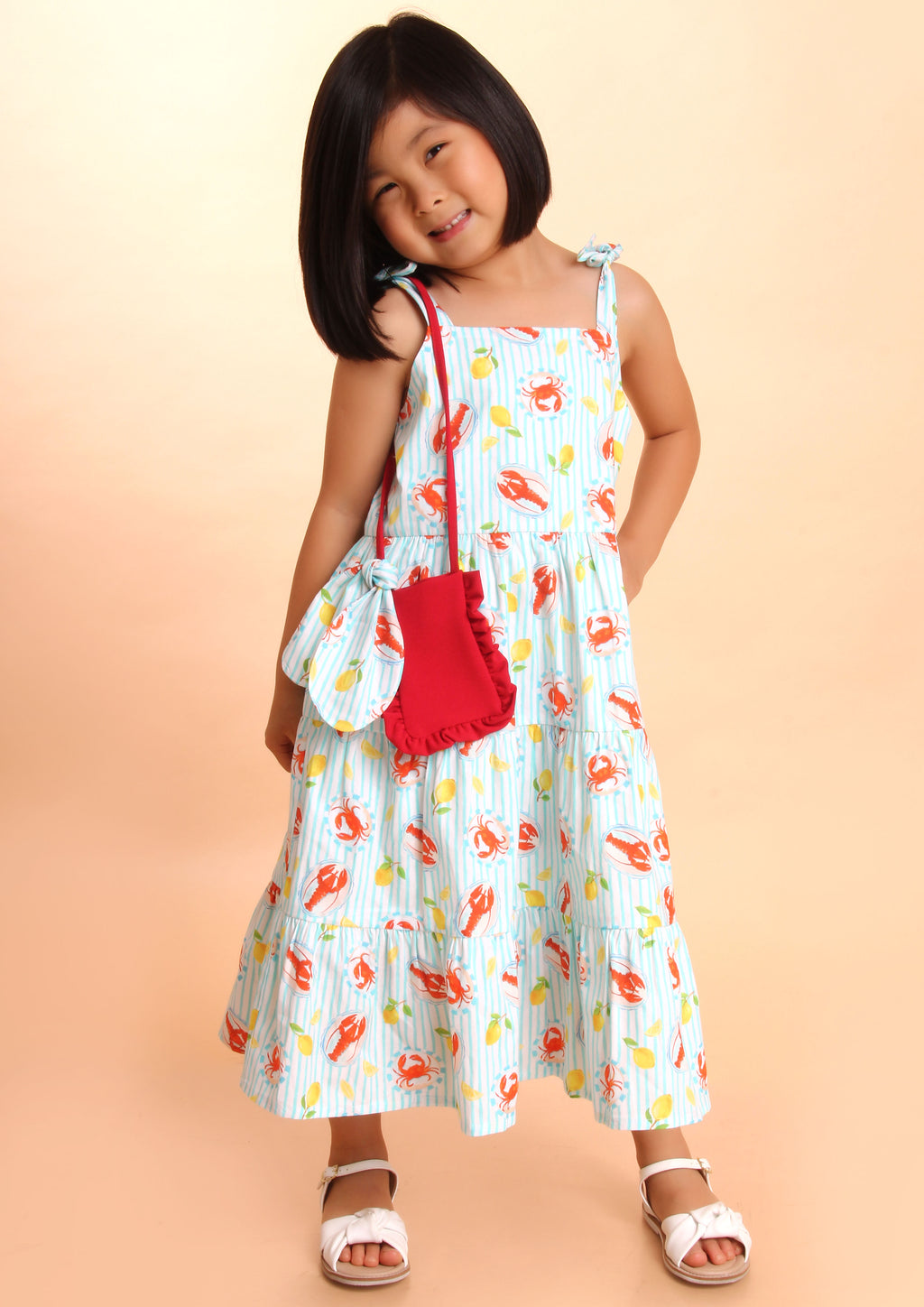 VESTIDO MARIA LAGOSTA VERMELHA