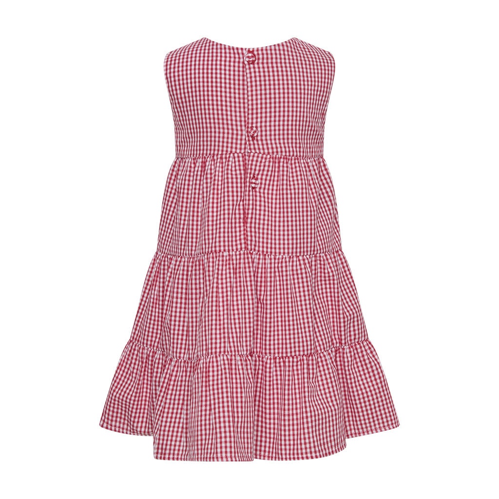 VESTIDO OLIVIA XADREZ VERMELHO