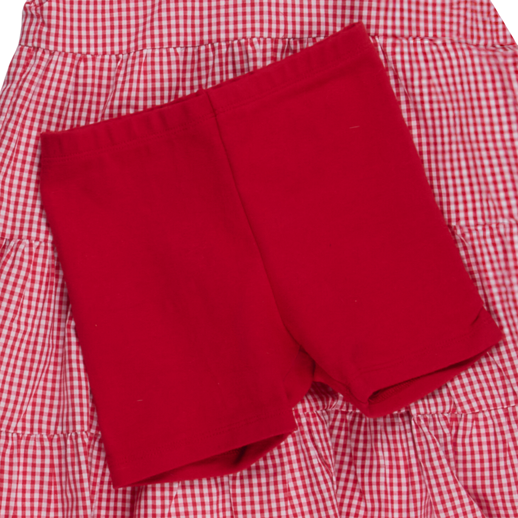 VESTIDO OLIVIA XADREZ VERMELHO