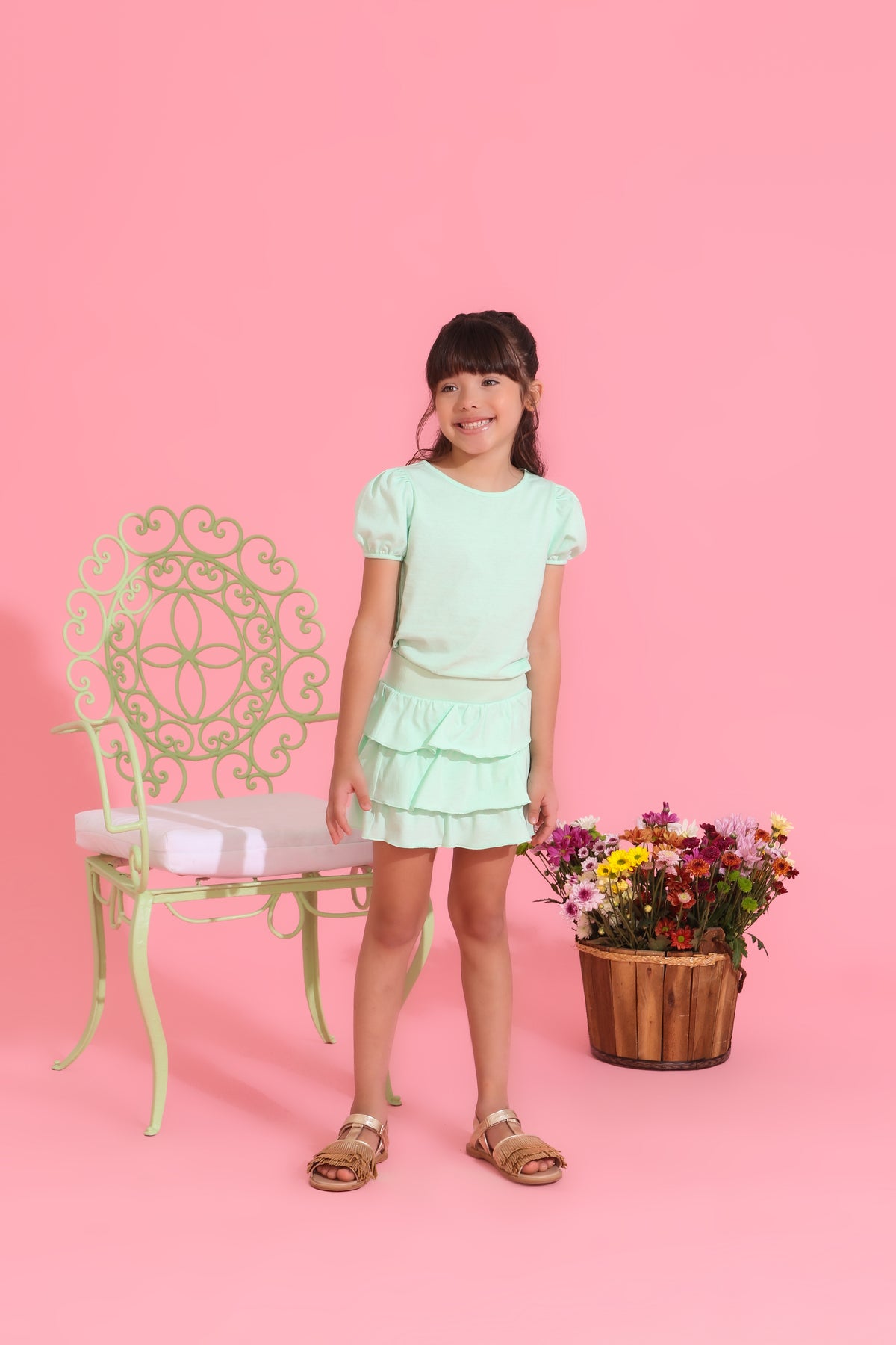 CAMISETA MAVIE VERDE CLARO