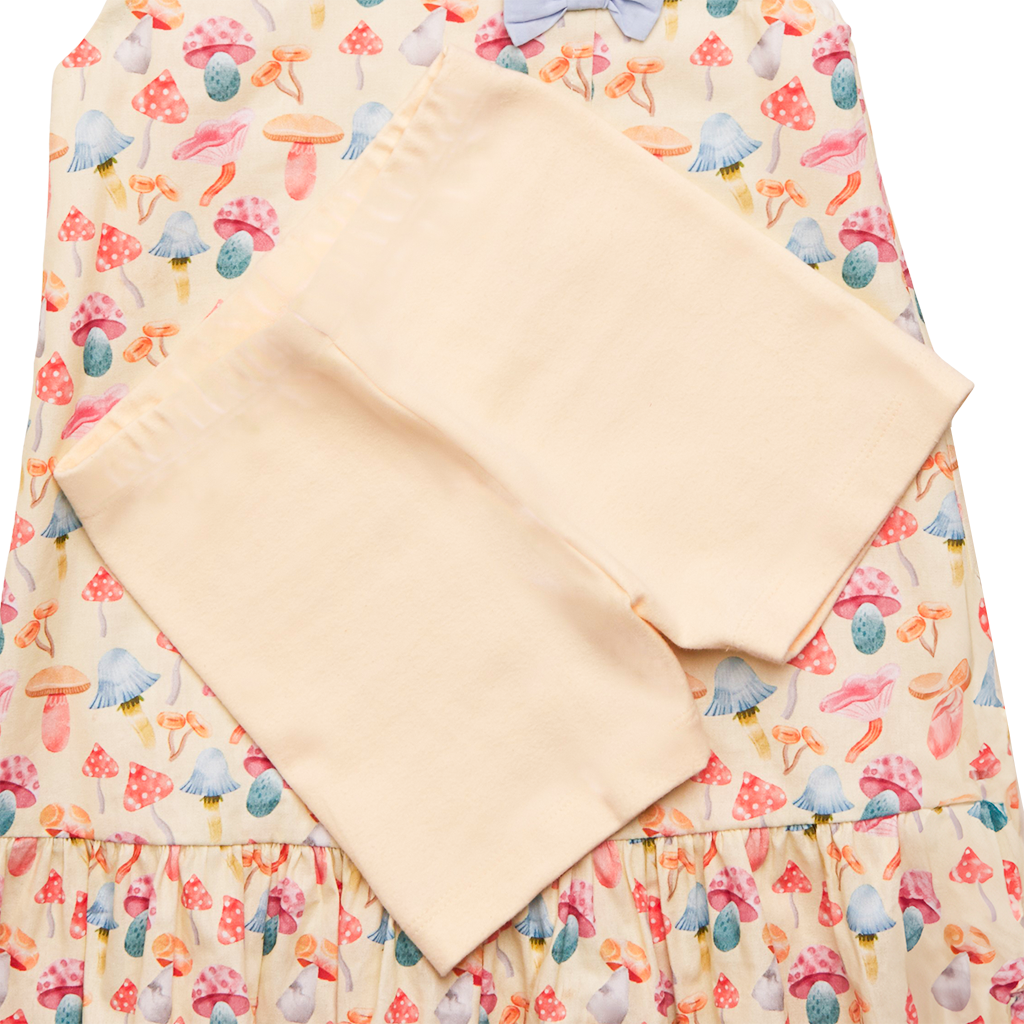 VESTIDO ELISA COGUMELO AMARELO