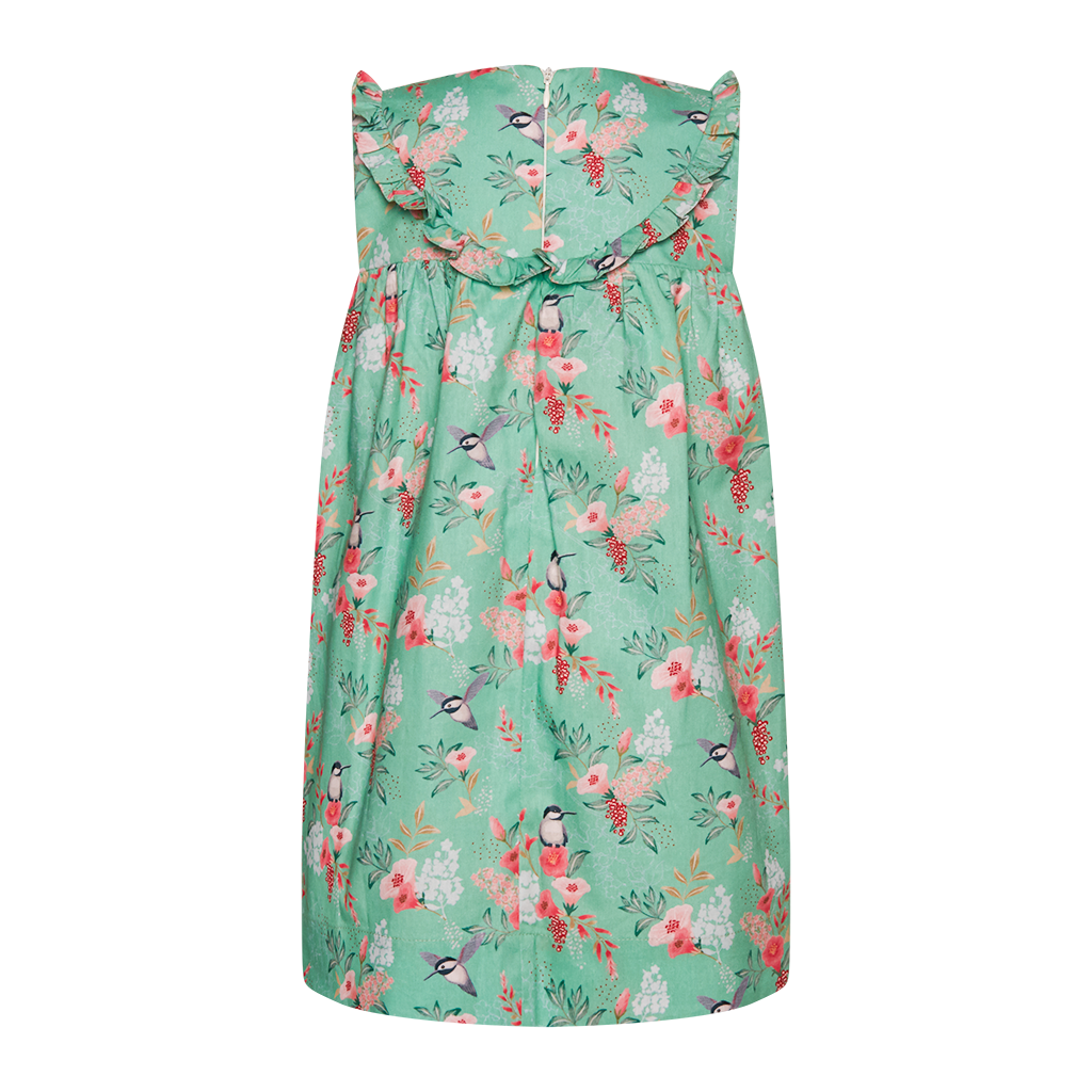 VESTIDO ISABELA PÁSSAROS VERDE