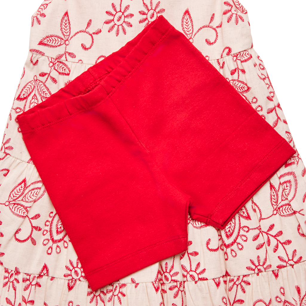 VESTIDO OLIVIA FLOR VERMELHO