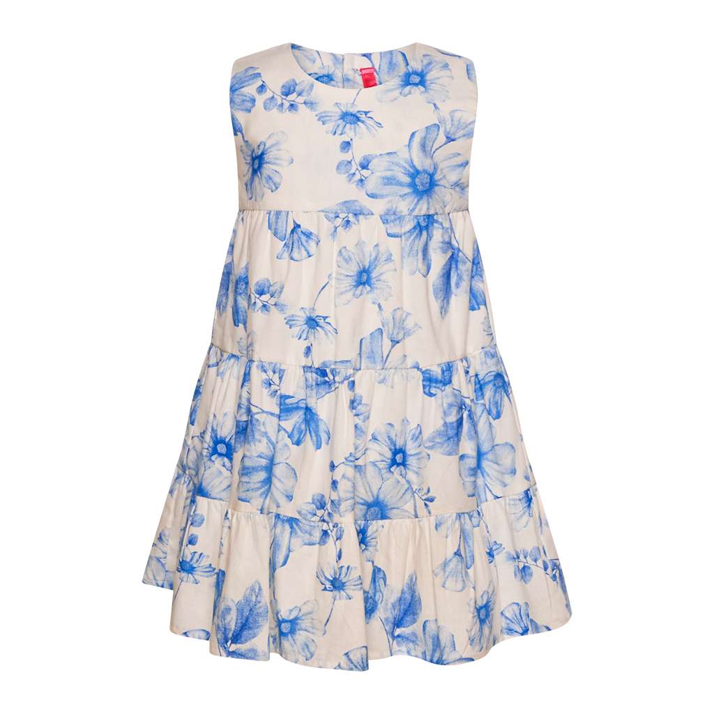 VESTIDO OLIVIA FLOR AZUL