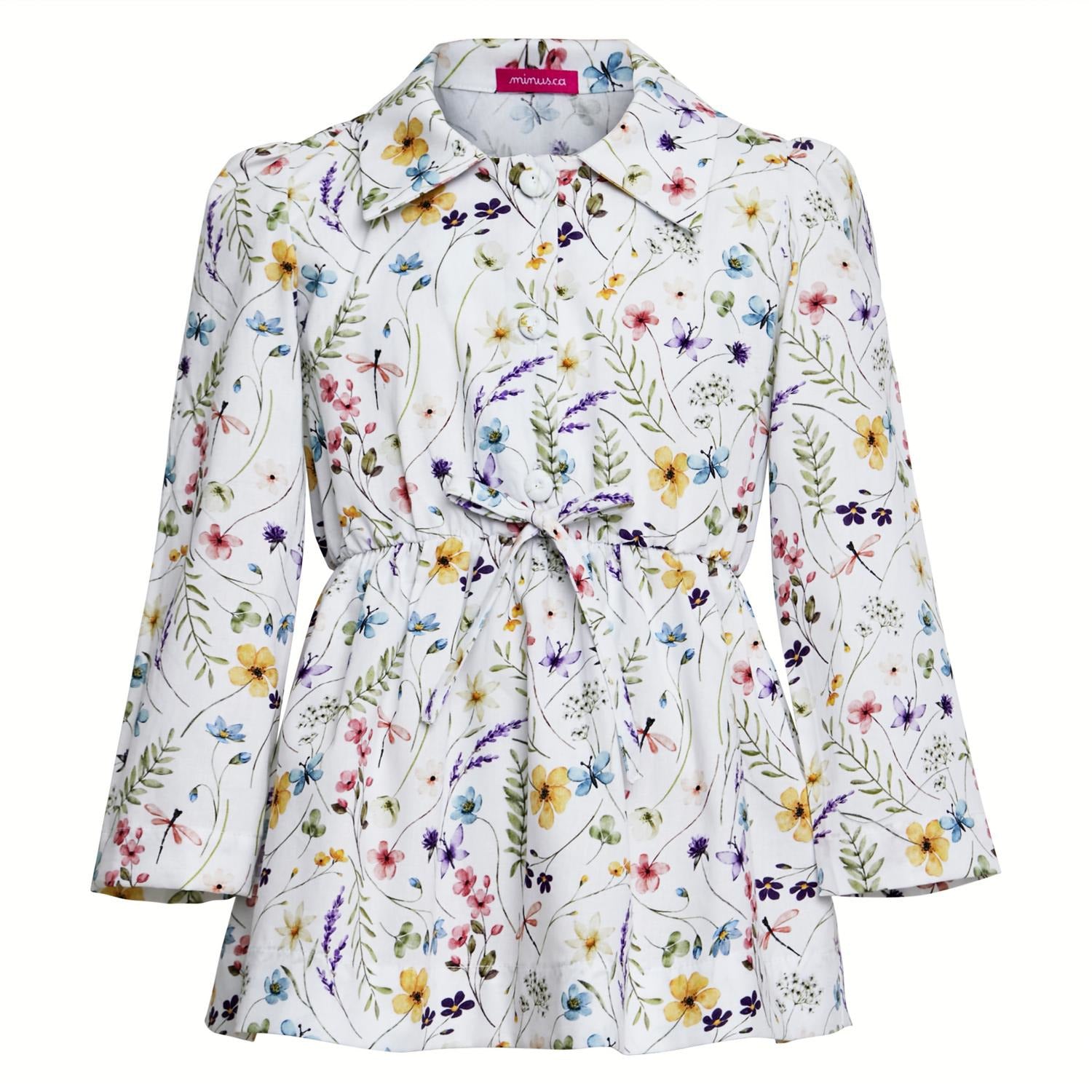 BATA MANGA LONGA ALICIA JARDIM ROXO