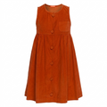 VESTIDO DOROTHY VELUDO LARANJA