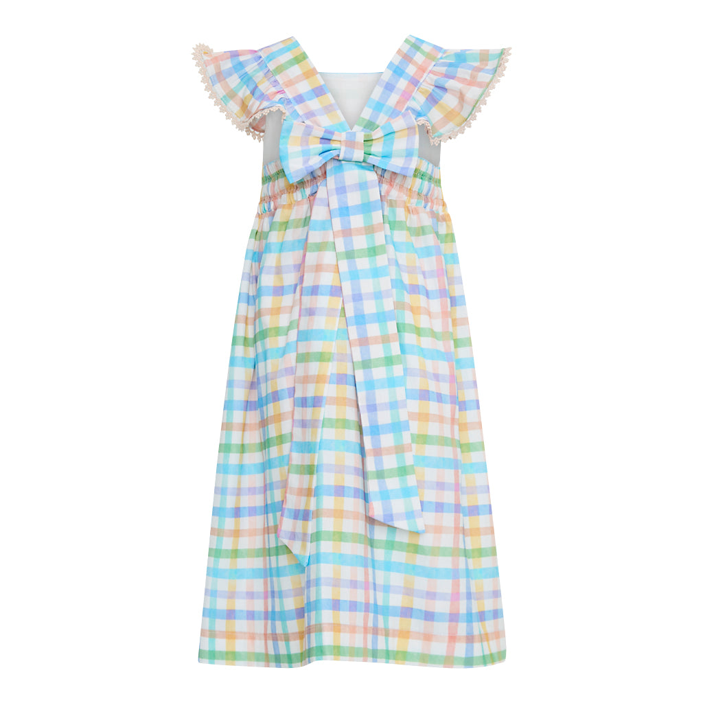 VESTIDO EVELYN XADREZ ROSA