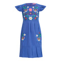 VESTIDO BETINA BORDADO AZUL